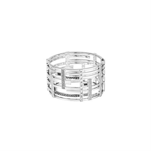 Karl Lagerfeld Mujer Brazalete K/boucle Plata Latón, Swarovski, Tamaño: OneSize