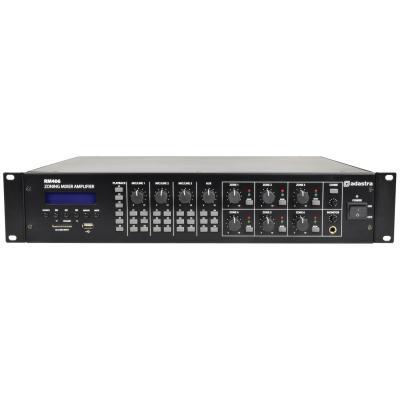 RM406 100V Mixer Amplifier 6 x 40W + USB/SD/FM/Bluetooth - Black