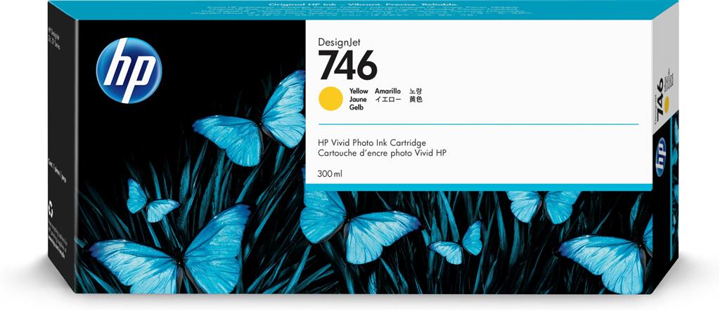 Hp 746 300-Ml Yellow Designjet Ink Cartridge-image