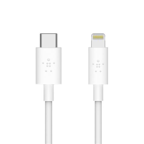 Belkin Lightning to USB Type-C Cable, White, 1.2m
