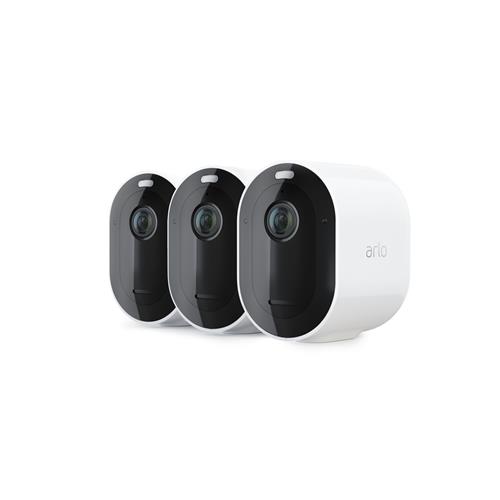 Arlo Pro 3 Smart Security System with Three 2K HDR Cameras, White
