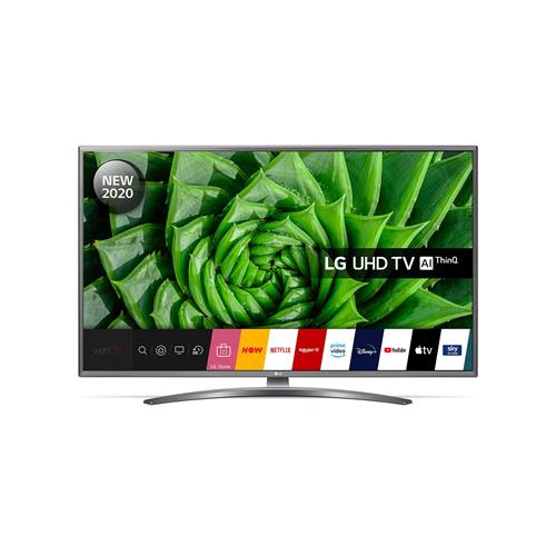 LG 43UN81006LB (2020) LED HDR 4K Ultra HD Smart TV, 43 inch with Freeview HD/Freesat HD & Crescent Stand, Light Grey Pearl