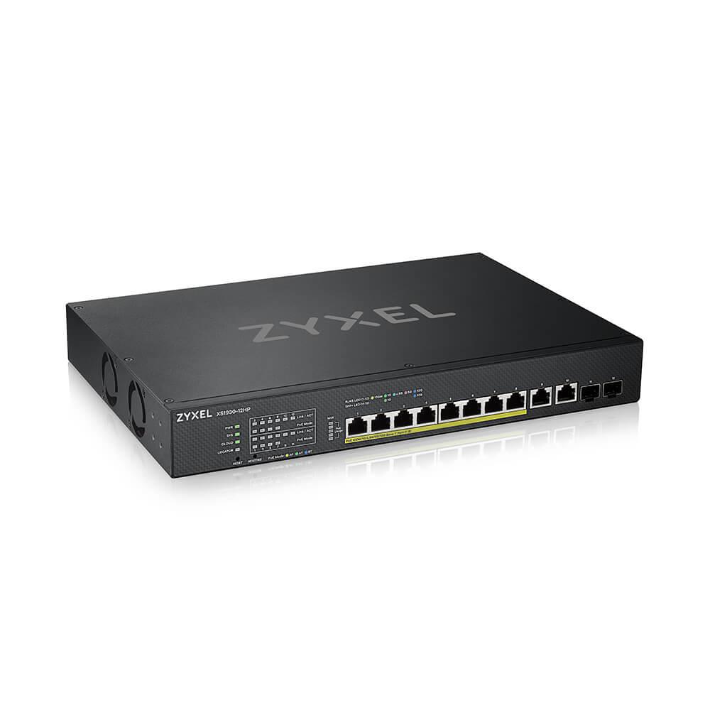 Zyxel XS1930-12HP-ZZ0101F Network Switch Managed L3 10G Ethernet (100/1000/10000) Power Over Ethernet (Poe) Black-image