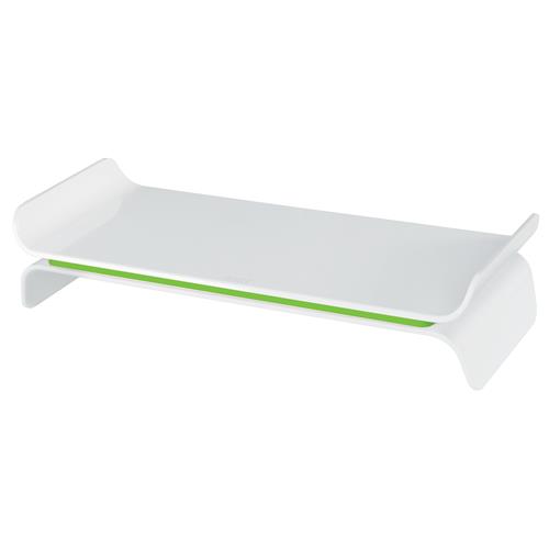LEITZ Ergo WOW Monitor Stand - Green & White, Green