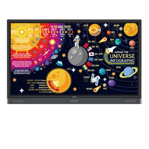 Benq RP7502 190.5 cm (75&quot;) IPS 4K Ultra HD Touchscreen Interactive flat panel Black