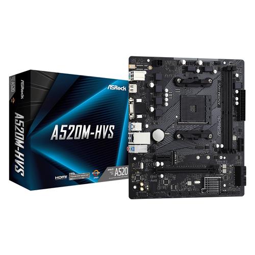 Asrock A520M-HVS Socket AM4 micro ATX AMD A520