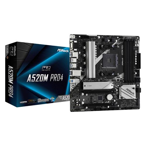 Asrock A520M PRO4 motherboard Socket AM4 micro ATX