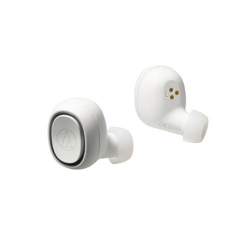 Audio Technica ATH-CK3TW True Wireless In-ear Water Resistant Bluetooth Headphones - White