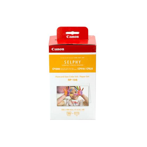Canon RP-108 Print Pack for SELPHY CP910, CP1200 & CP1300, 108 Prints