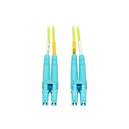 Tripp Lite LC to LC Multimode Duplex Fiber Optics Patch Cable 10 Meter - 100Gb 50/125 OM5 LC/LC Lime Green