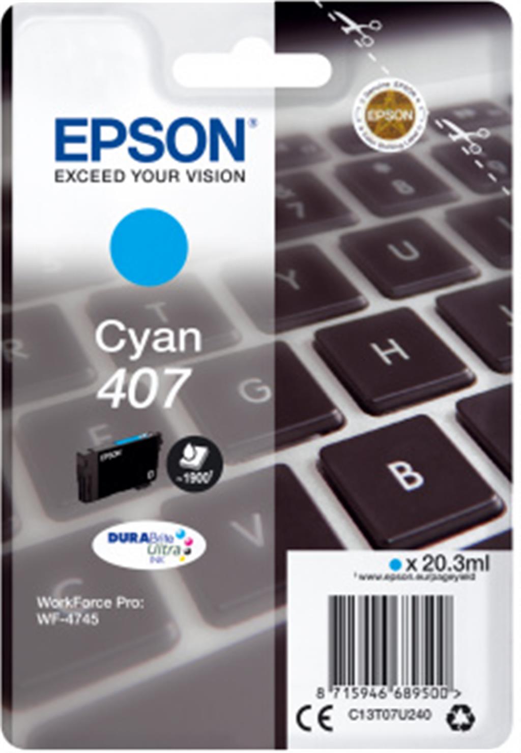 Epson WF-4745 Ink Cartridge 1 Pc(S) Original High (Xl) Yield Cyan