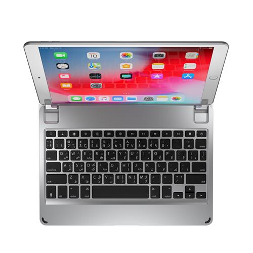 Brydge BRY8001-BA mobile device keyboard QWERTY Arabic English Silver Bluetooth