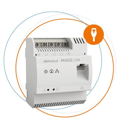 Devolo Magic 2 LAN DINrail 2400 Mbit/s Ethernet LAN White 1 pc(s)