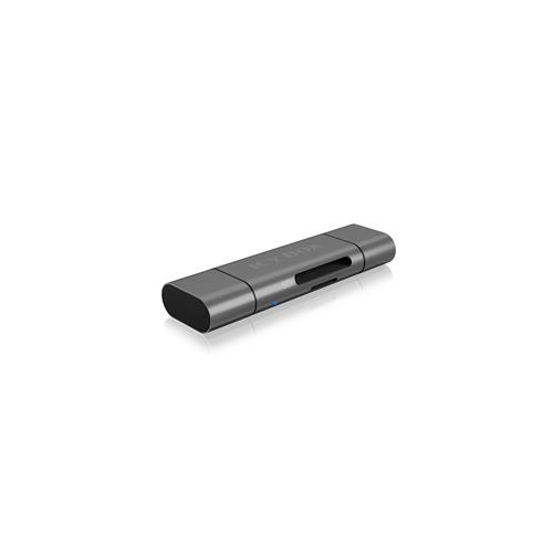 ICY BOX IB-CR201-C3 card reader USB 3.2 Gen 1 (3.1 Gen 1) Type-C Anthracite