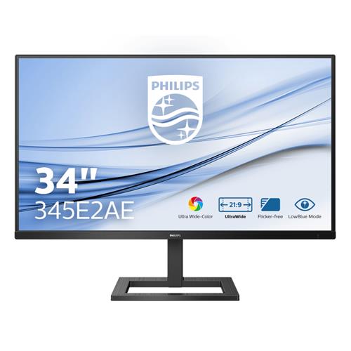 Philips E Line 345E2AE/00 computer monitor 86.4 cm (34&quot;) 3440 x 1440 pixels Black