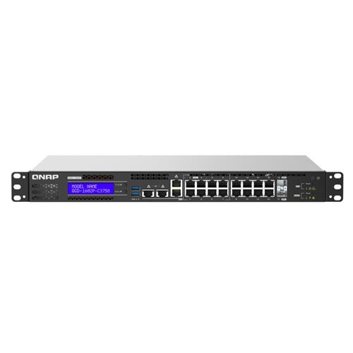 QNAP QGD-1602P Managed Gigabit Ethernet (10/100/1000) Power over Ethernet (PoE) Black