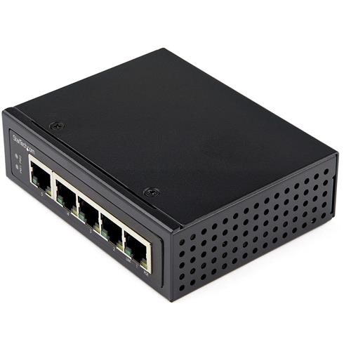 StarTech.com Industrial 5 Port Gigabit PoE Switch - 30W - Power Over Ethernet Switch - Hardened GbE PoE+ Unmanaged Switch - Rugged High Power Gigabit Network Switch IP-30/-40 C to 75 C
