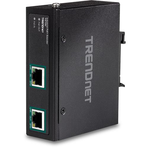 Trendnet TI-E100 network extender Network transmitter Black 10 100 1000 Mbit/s