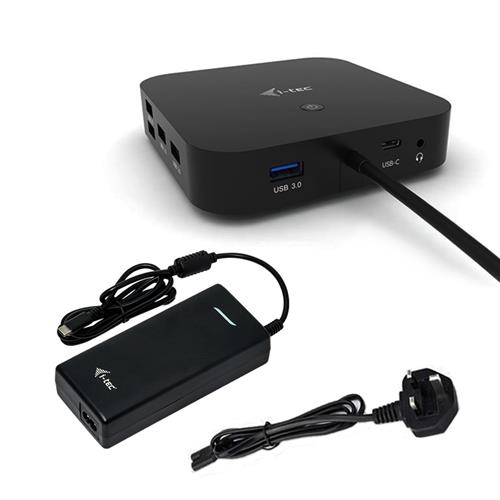 i-tec USB-C Dual Display Docking Station with Power Delivery 100 W + Universal Charger 112 W