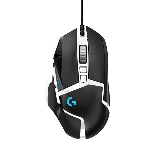 Logitech G502 Verkabelt Optisch USB Maus Schwarz, Weiß