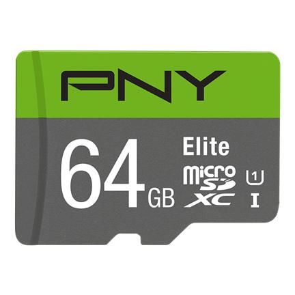 PNY Elite Class 10 microSDXC Memory Card - 64 GB