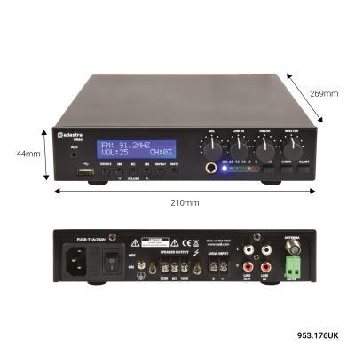 UM Series Ultra Compact Mixer-Amplifiers 100V