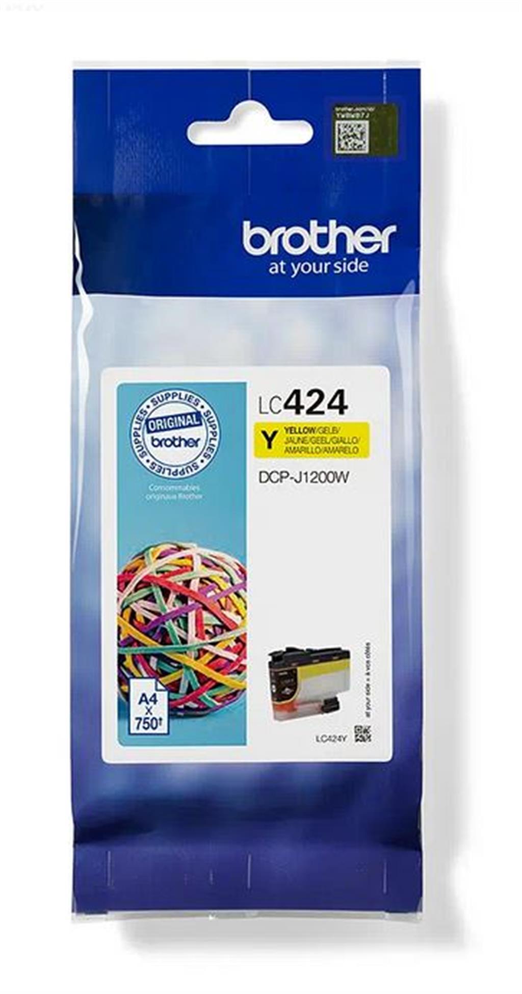 Brother LC424Y Ink Cartridge 1 Pc(S) Original Yellow