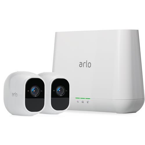 Arlo Pro 2 Smart Security System with Two Full HD Cameras, White