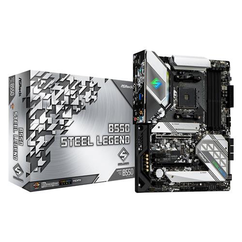 Asrock B550 Steel Legend AMD Socket AM4 3rd Generation AMD Ryzen 3 3rd Generation AMD Ryzen 5 3rd Generation AMD Ryzen 7 3rd... Socket AM4 DDR4-SDRAM 128 GB