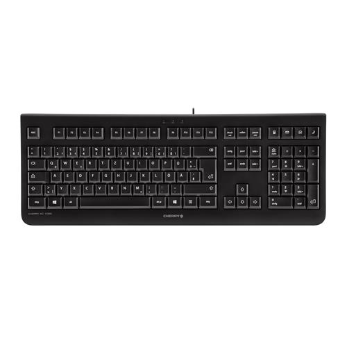 CHERRY KC 1000 keyboard Office USB QWERTZ German Black