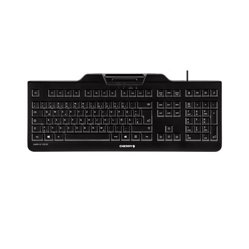 CHERRY KC 1000 SC keyboard Office USB QWERTY US English Black