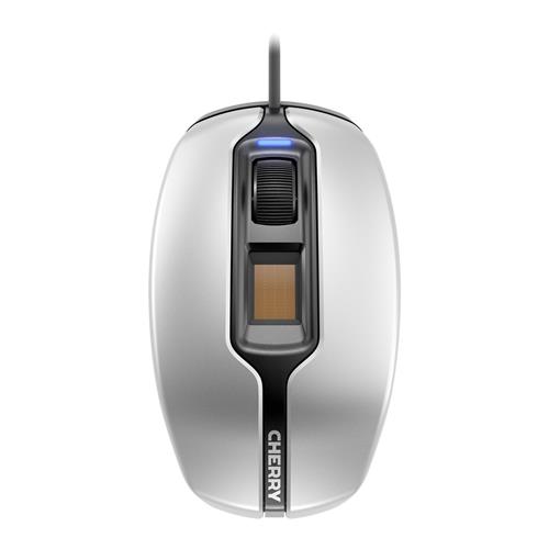 CHERRY MC 4900 Corded Fingerprint Mouse Silver/Black USB