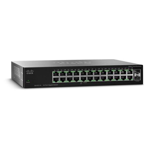 Cisco  SG112-24 Gigabit-Switch Desktop PoE, 24-Port, Unmanaged, 10/100/1000Mbit/s, 279.4 x 44.5 x 170mm