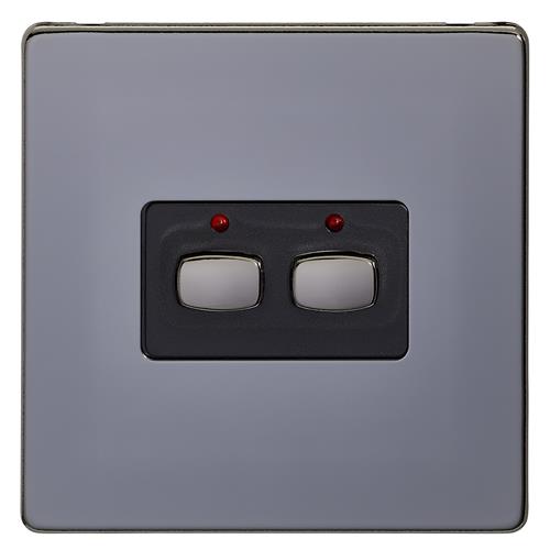 Photos - Other for Computer EnerGenie MIHO071 light switch Black Grey 