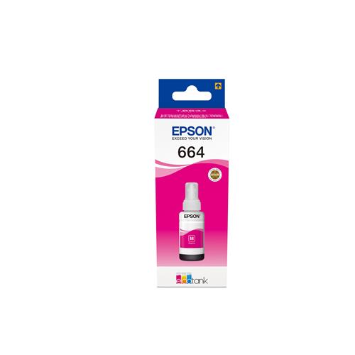 Epson 664 Ecotank Magenta ink bottle (70ml) Magenta Epson EcoTank L555 EcoTank L355 EcoTank ET-4550 EcoTank ET-4500 EcoTank ET-3600 EcoTank ET-2650 EcoTank... Grey 70 ml Indonesia