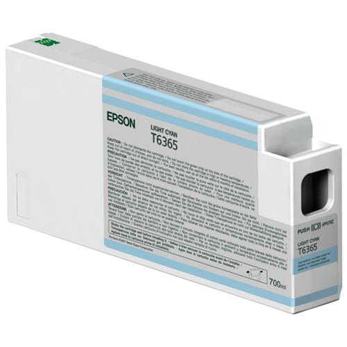 Epson Singlepack Light Cyan T636500 UltraChrome HDR 700 ml. Colour ink type: Pigment-based ink Colour ink volume: 700 ml Printing colours: Light Cyan Quantity per pack: 1 pc(s)