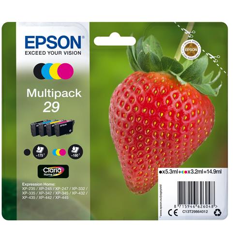 Epson Strawberry Multipack 4-colours 29 Claria Home Ink