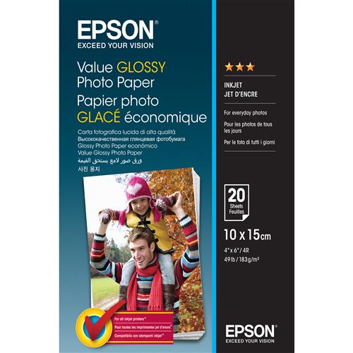Photos - Other consumables Epson Value Glossy Photo Paper - 10x15cm - 20 sheets C13S400037 