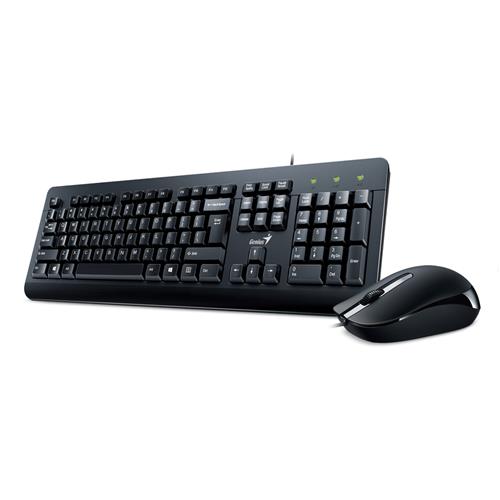 Genius Computer Technology KM-160 keyboard Mouse included Universal USB Black