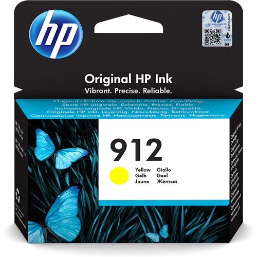 Photos - Ink & Toner Cartridge HP 912 Yellow Original Ink Cartridge. Cartridge capacity: Standard Yield C 