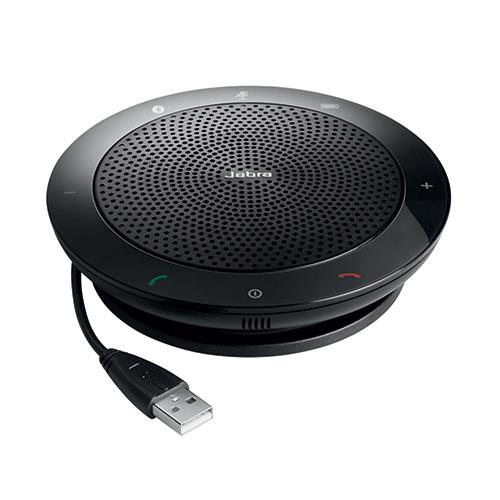 Jabra SPEAK 510+ UC. Device type: Universal Product colour: Black Certification: Cisco Avaya Siemens. Connectivity technology: Wired & Wireless Interface: USB/Bluetooth Headphone connectivity: 3.5 mm