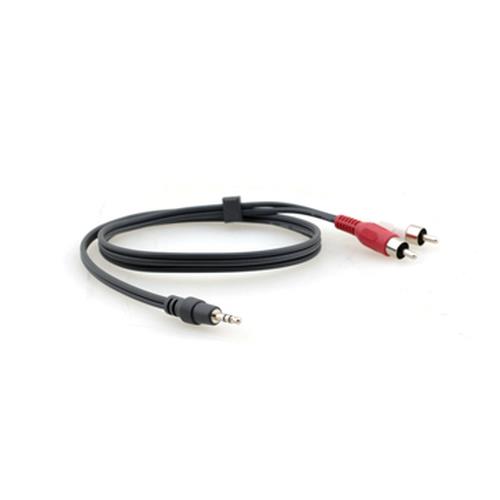 Photos - Cable (video, audio, USB) Kramer 4.6m 3.5mm Male to 2 x RCA Male Breakout Cable - Black C-A35M/2RAM-15 