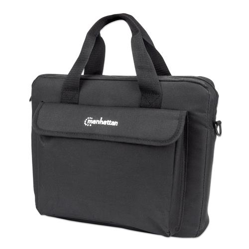 Manhattan London Laptop Bag 12.5" Top Loader Black LOW COST Accessories Pocket Shoulder Strap (removable) Notebook Case Three Year Warranty Messenger case 31.8 cm (12.5") Shoulder strap 330 g