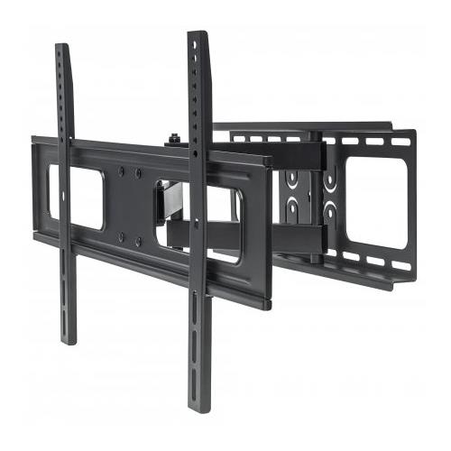 Manhattan TV & Monitor Mount Wall Full Motion 1 screen Screen Sizes: 37-65" Black VESA 200x200 to 600x400mm Max 50kg LFD Tilt & Swivel with 3 Pivots Lifetime Warranty