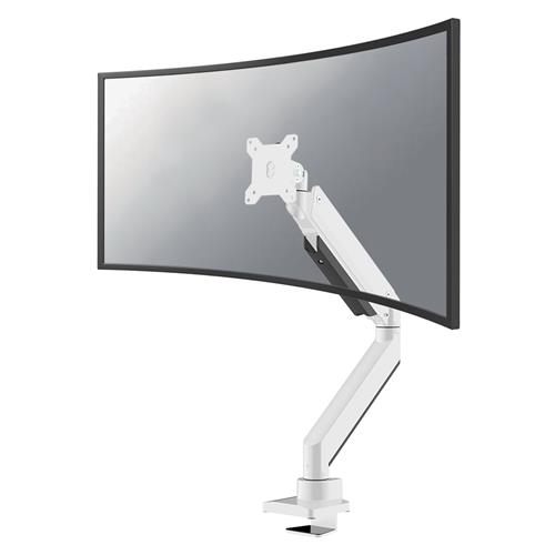 Neomounts NM-D775WHITEPLUS Monitor arm 10-49" - gas spring - Topfix - 180-stop