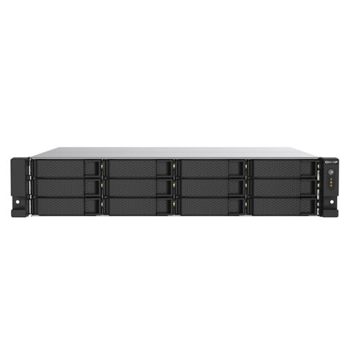 QNAP TS-1273AU-RP-8G NAS/storage server Rack (2U) Ryzen Embedded V1500B 8 GB DDR4 0 TB QNAP QTS Aluminium Black