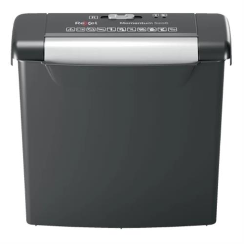 Rexel S206 paper shredder Strip shredding 22 cm Black Silver