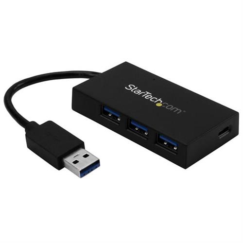 StarTech.com 4 Port USB 3.0 Hub - USB Type-A Hub with 1x USB-C & 3x USB-A Ports (SuperSpeed 5Gbps) - USB Bus Powered - USB 3.1 Gen 1 Adapter Hub - Portable/Laptop USB Hub~4 Port USB 3.0 Hub - USB Type-A Hub with 1x USB-C & 3x USB-A Ports (SuperSpeed