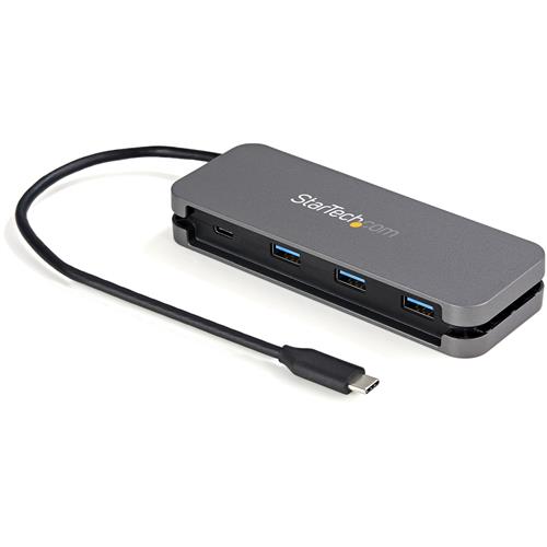 StarTech.com 4 Port USB C Hub - 3x USB-A/1x USB-C - 5Gbps USB 3.0 Type-C Hub (3.2/3.1 Gen 1) - Bus Powered - Portable USB-C to USB-A Adapter Hub - 28.5cm (11.2") Cable w/Cable Management~4 Port USB C Hub - 3x USB-A/1x USB-C - USB 3.0 Type-C Hub - USB