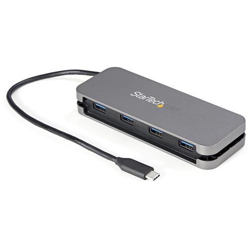 StarTech.com ~4 Port USB C Hub - 4x USB-A - USB 3.0 Type-C Hub - USB 3.2 Gen 1 (5Gbps) - Bus Powered Portable USB-C to USB-A Adapter Laptop Hub - 11.2" (28.5cm) Cable w/ Cable Management